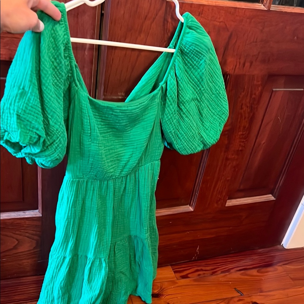 Peach Love California Green Dress